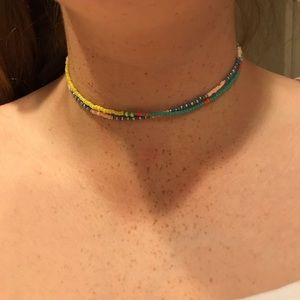 colorful beaded chokers
